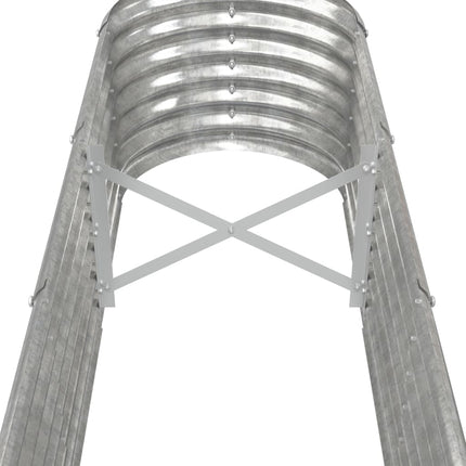 Odlingslåda galvaniserat stål 332x40x36 cm silver