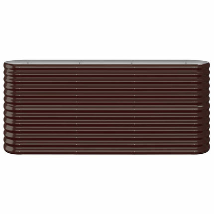 Odlingslåda galvaniserat stål 152x40x68 cm brun