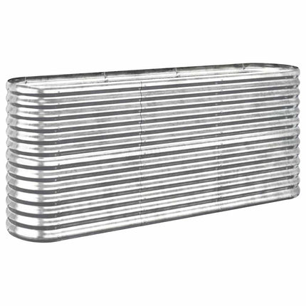 Odlingslåda galvaniserat stål 152x40x68 cm silver