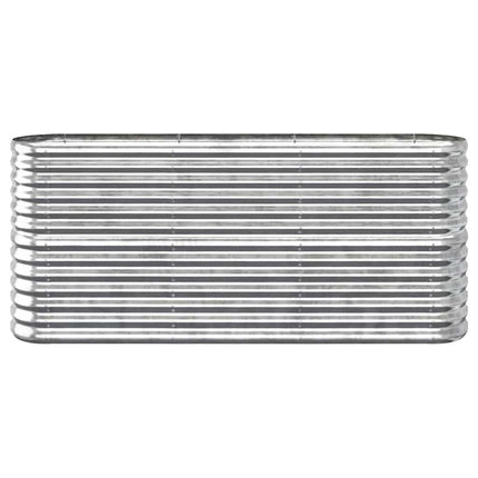 Odlingslåda galvaniserat stål 152x40x68 cm silver