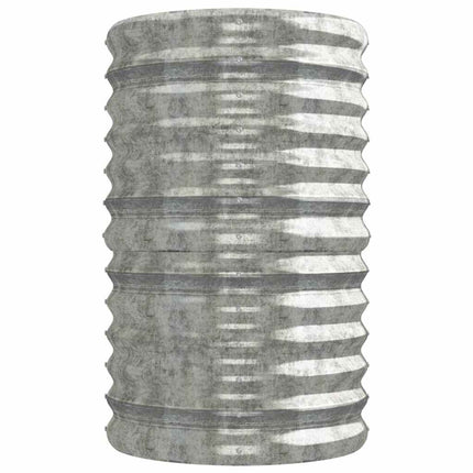 Odlingslåda galvaniserat stål 224x40x68 cm silver