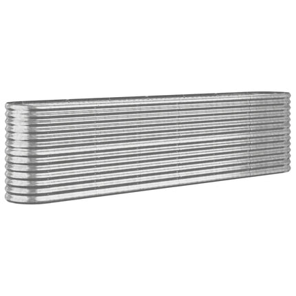 Odlingslåda galvaniserat stål 260x40x68 cm silver