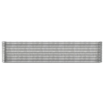 Odlingslåda galvaniserat stål 332x40x68 cm silver