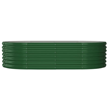 Odlingslåda galvaniserat stål 152x80x36 cm grön
