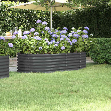 Odlingslåda galvaniserat stål 152x80x36 cm antracit