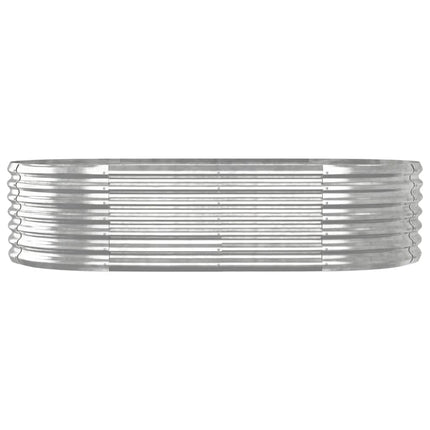 Odlingslåda galvaniserat stål 152x80x36 cm silver
