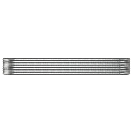 Odlingslåda galvaniserat stål 296x80x36 cm silver