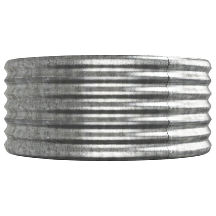 Odlingslåda galvaniserat stål 296x80x36 cm silver