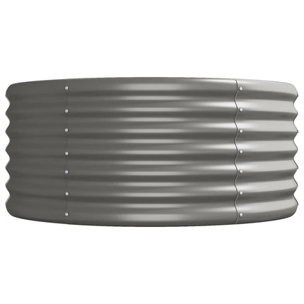 Odlingslåda galvaniserat stål 440x80x36 cm grå
