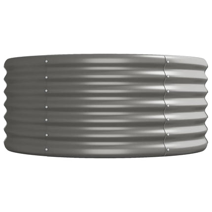 Odlingslåda galvaniserat stål 620x80x36 cm grå