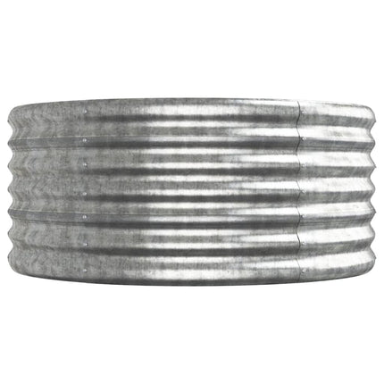 Odlingslåda galvaniserat stål 620x80x36 cm silver