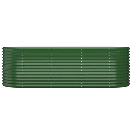 Odlingslåda galvaniserat stål 224x80x68 cm grön