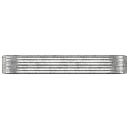 Odlingslåda galvaniserat stål 249x100x36 cm silver