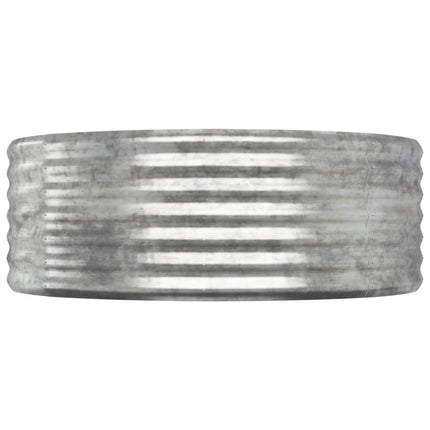 Odlingslåda galvaniserat stål 249x100x36 cm silver