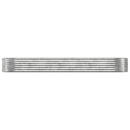 Odlingslåda galvaniserat stål 322x100x36 cm silver