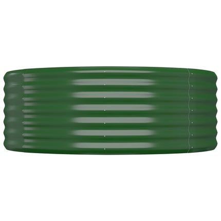 Odlingslåda galvaniserat stål 507x100x36 cm grön