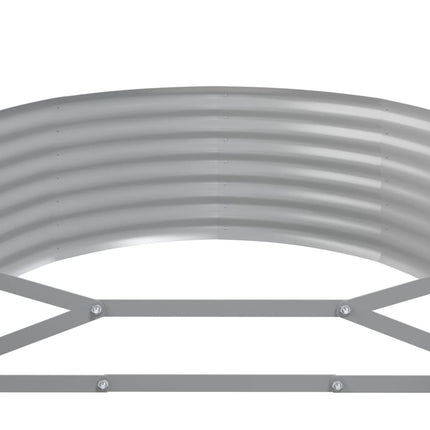 Odlingslåda galvaniserat stål 507x100x36 cm grå
