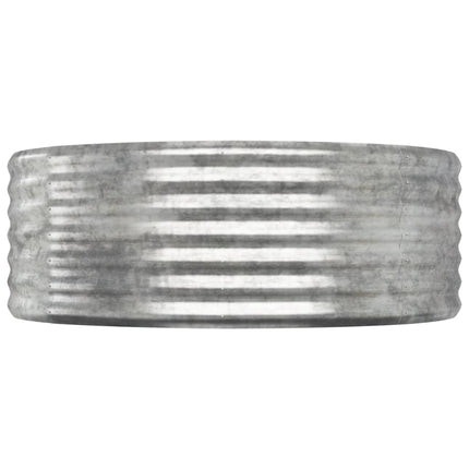 Odlingslåda galvaniserat stål 507x100x36 cm silver