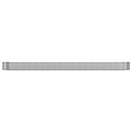 Odlingslåda galvaniserat stål 544x100x36 cm silver