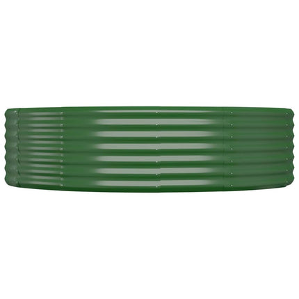 Odlingslåda galvaniserat stål 214x140x36 cm grön