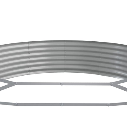 Odlingslåda galvaniserat stål 523x140x36 cm silver