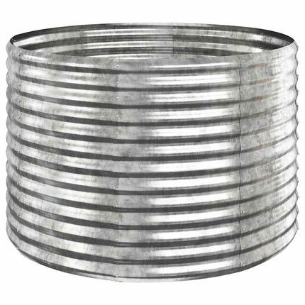 Odlingslåda galvaniserat stål 100x100x68 cm silver
