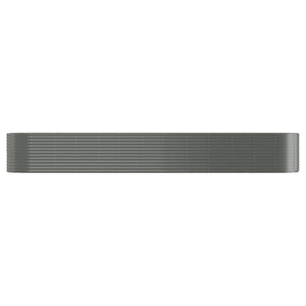 Odlingslåda pulverlackerat stål 507x100x68 cm grå