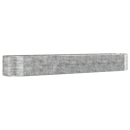 Odlingslåda silver 554x100x68 cm pulverlackerat stål