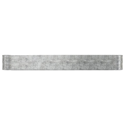 Odlingslåda silver 554x100x68 cm pulverlackerat stål