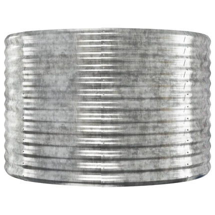 Odlingslåda silver 554x100x68 cm pulverlackerat stål