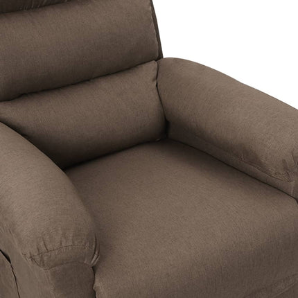 Reclinerfåtölj taupe tyg