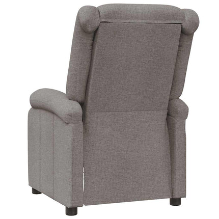 Reclinerfåtölj taupe tyg
