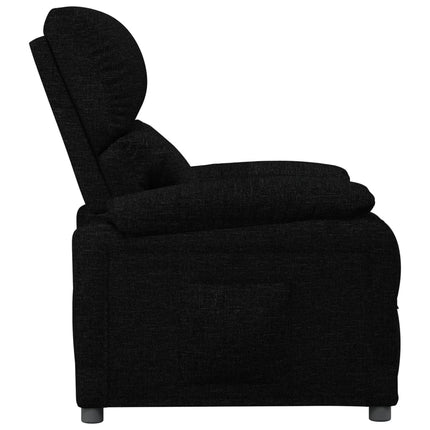 Reclinerfåtölj svart tyg