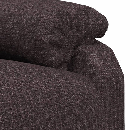 Reclinerfåtölj mörkbrun tyg