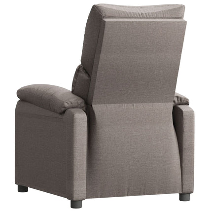 Reclinerfåtölj taupe tyg