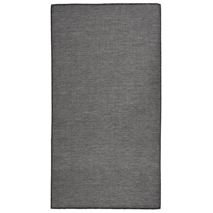 Utomhusmatta plattvävd 80x150 cm grå