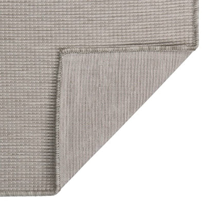Utomhusmatta plattvävd 100x200 cm ljusgrå