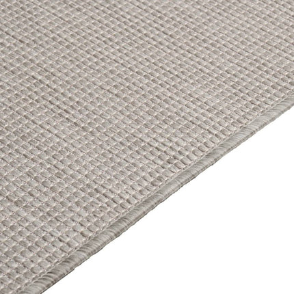Utomhusmatta plattvävd 120x170 cm ljusgrå