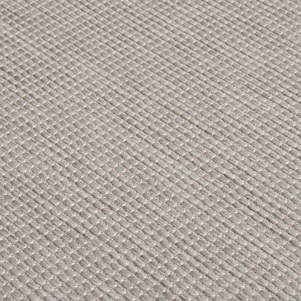 Utomhusmatta plattvävd 140x200 cm ljusgrå