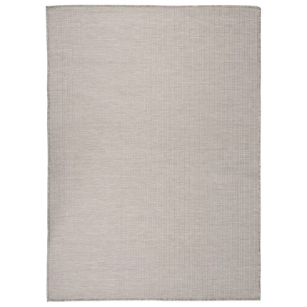 Utomhusmatta plattvävd 200x280 cm ljusgrå
