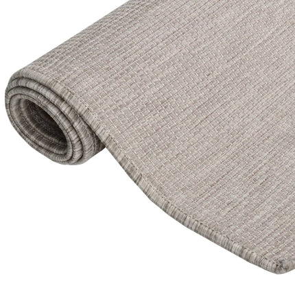 Utomhusmatta plattvävd 200x280 cm ljusgrå