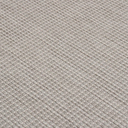 Utomhusmatta plattvävd 200x280 cm ljusgrå