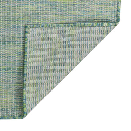 Utomhusmatta plattvävd 120x170 cm turkos