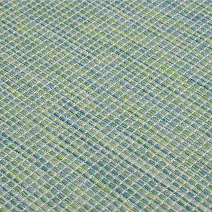 Utomhusmatta plattvävd 160x230 cm turkos