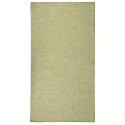 Utomhusmatta plattvävd 80x150 cm grön