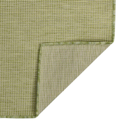 Utomhusmatta plattvävd 80x150 cm grön