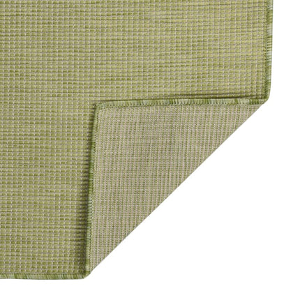 Utomhusmatta plattvävd 100x200 cm grön