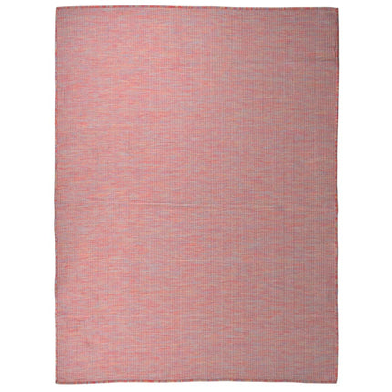Utomhusmatta plattvävd 120x170 cm röd