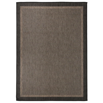 Utomhusmatta plattvävd 200x280 cm mörkbrun