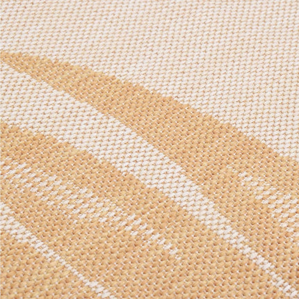 Utomhusmatta plattvävd 100x200 cm bladmönstrad
